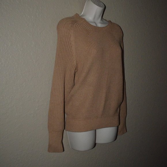 NWT $388 A Piece Apart Malu Rib Camel Crew Long Sleeve Sweater - Picture 5 of 8
